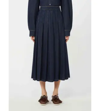 per donna 2615101071600 Gonna blu navy Wkdovale (44), Casual, Cotone, Denim