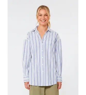 per donna 2615111012600 Camicia blu Wkdtessile (36), Casual, Cotone, Manica lunga