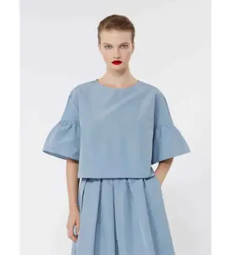 per donna 2615111152600 Blusa Wkdbreak blu (36), Denim, Poliestere