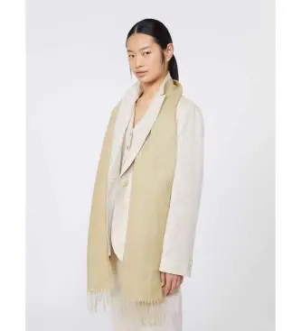 per donna 2615541105600 Sciarpa in lino beige Wkasionbio (OSFA), Casual