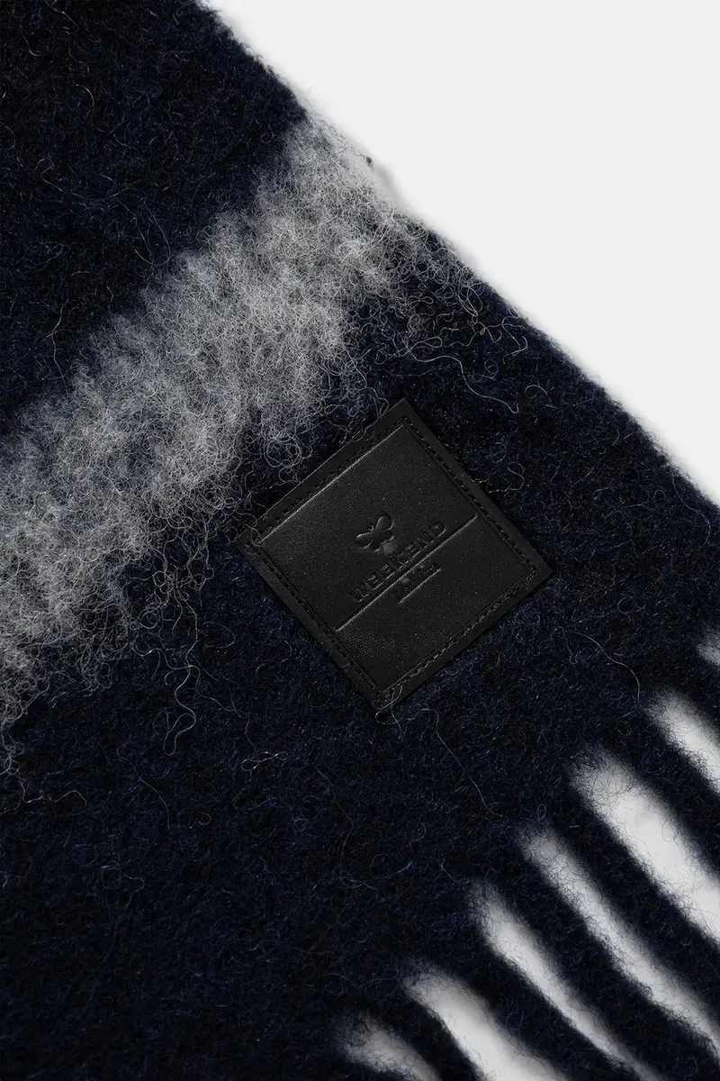 scialle con lana UGOLINA colore blu navy 2525546035600 miniatura 2