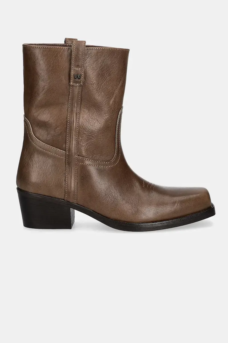 stivaletti alla caviglia in pelle Ranch donna colore marrone 2525796034600 miniatura 2