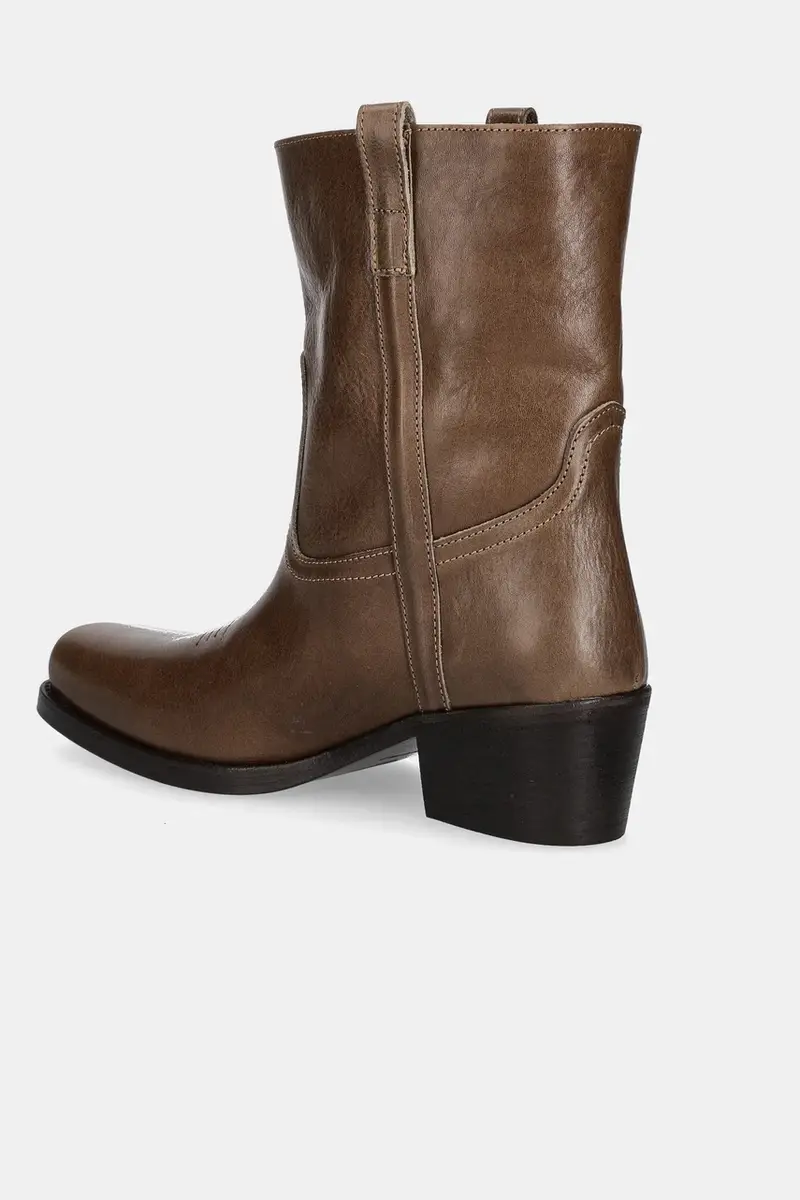 stivaletti alla caviglia in pelle Ranch donna colore marrone 2525796034600 miniatura 3