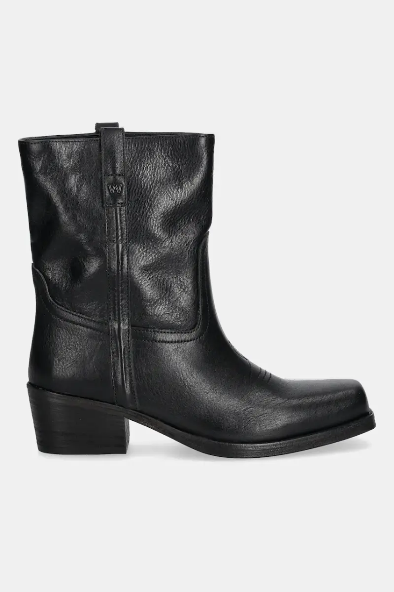 stivaletti alla caviglia in pelle Ranch donna colore nero 2525796034600 miniatura 2