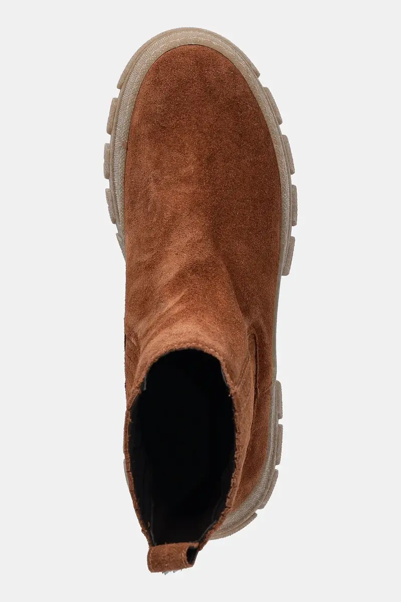 Weekend Max Mara Stivaletti Chelsea Donna Marrone 3842812 miniatura 4