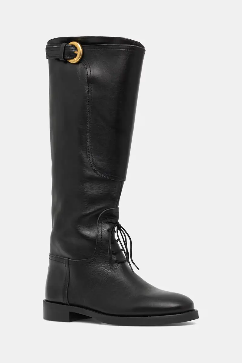 stivali in pelle Visby donna colore nero 2525796015600