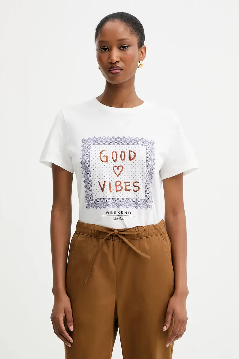 Weekend Max Mara T-shirt Donna Bianco 3840579