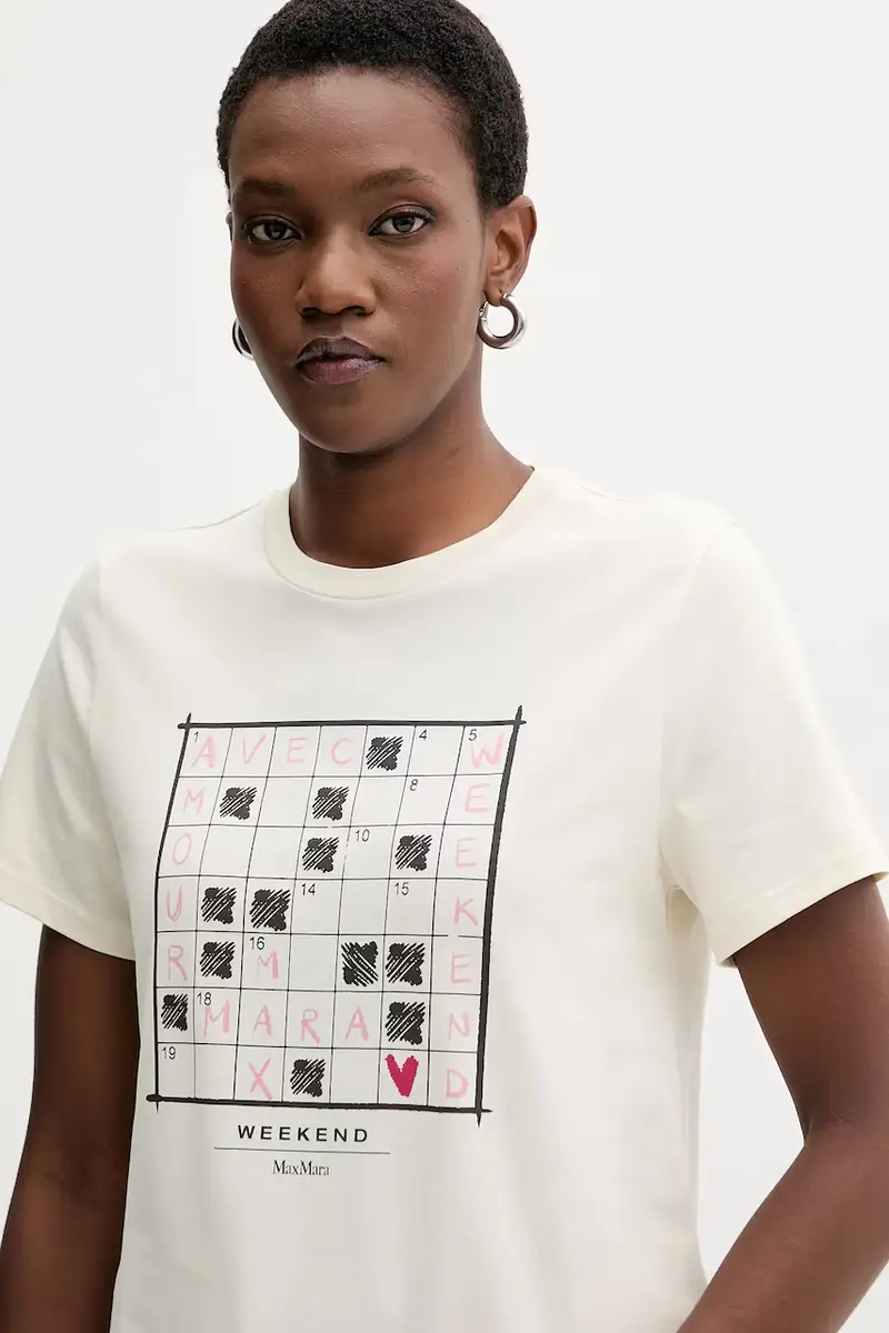 Weekend Max Mara T-shirt Donna Beige 3840162 miniatura 4