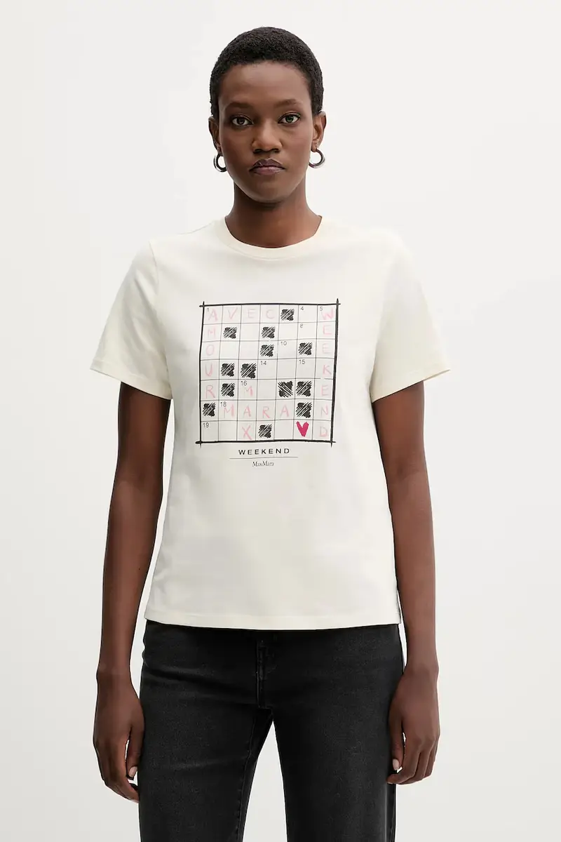 Weekend Max Mara T-shirt Donna Beige 3840162