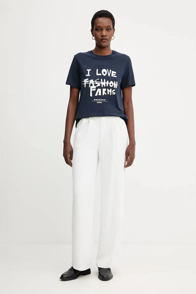 Weekend Max Mara T-shirt Donna Blu 3841260 miniatura 2