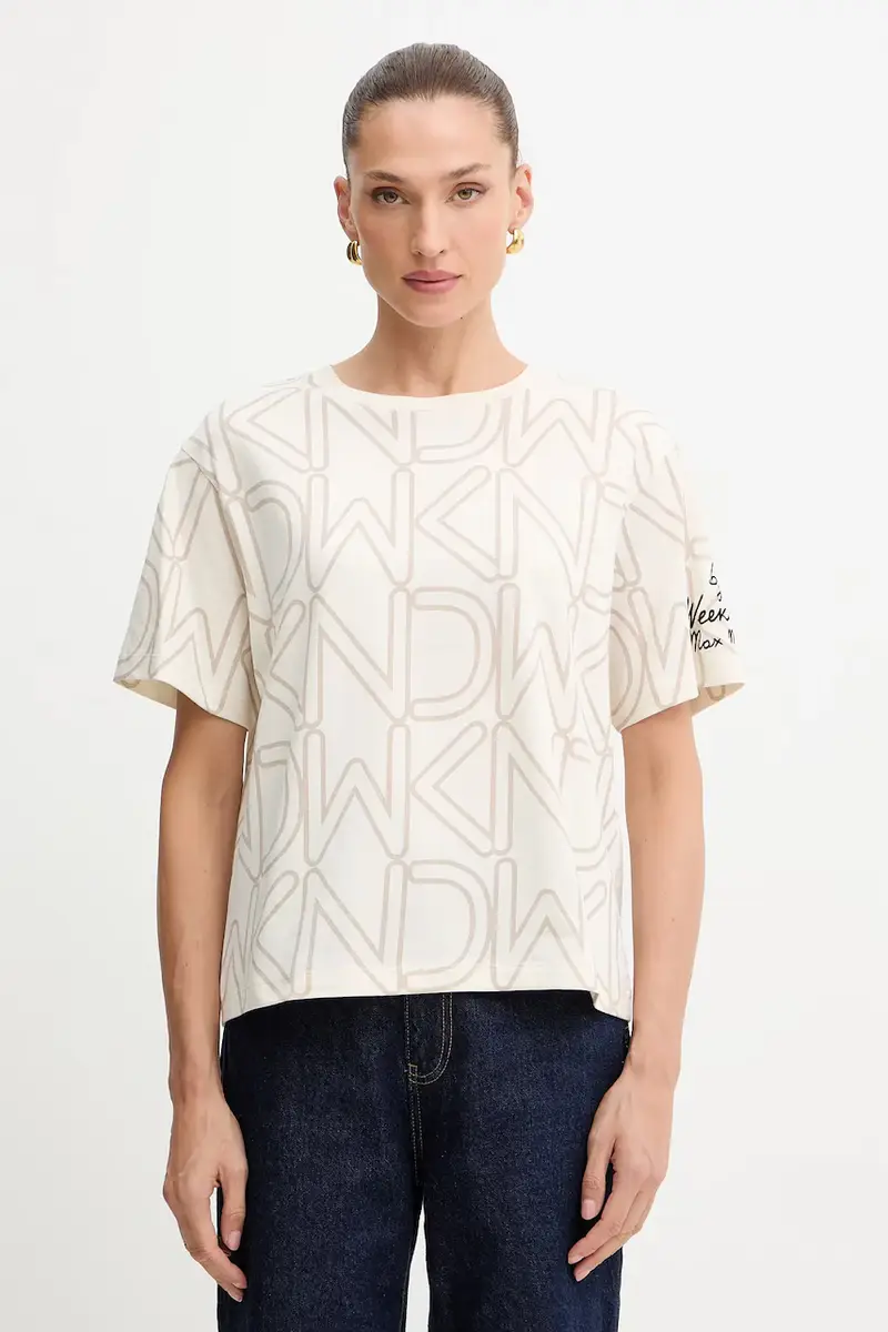 Weekend Max Mara T-shirt Donna Beige 3840071