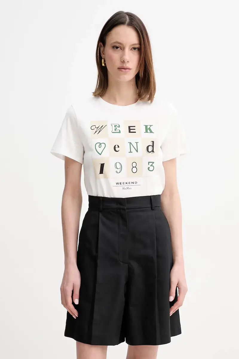 Weekend Max Mara T-shirt Donna Bianco 3124408
