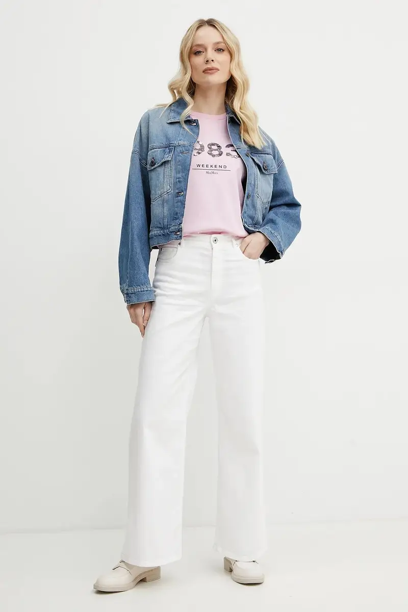 Weekend Max Mara T-shirt Donna Rosa 3157964 miniatura 2