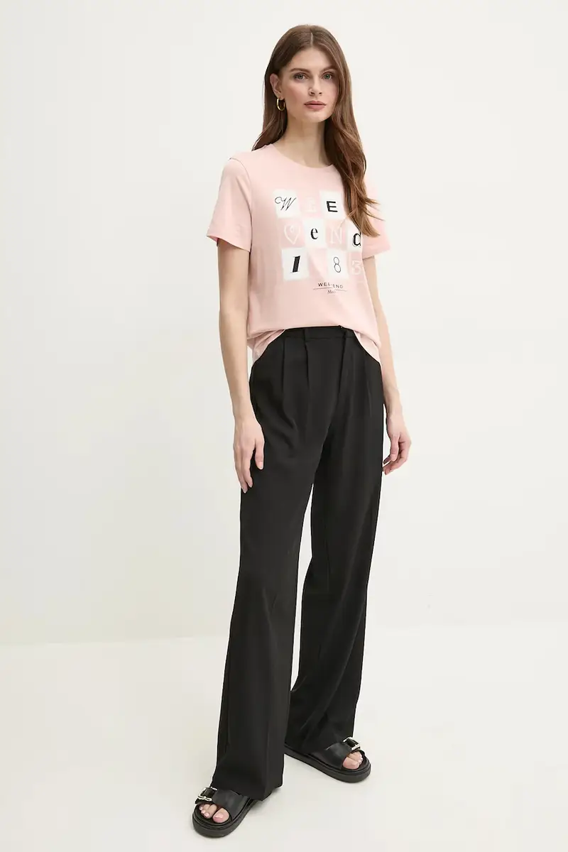 Weekend Max Mara T-shirt Donna Rosa 3157961 miniatura 2