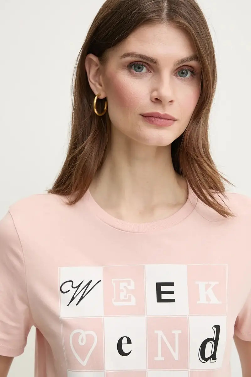 Weekend Max Mara T-shirt Donna Rosa 3157961 miniatura 4