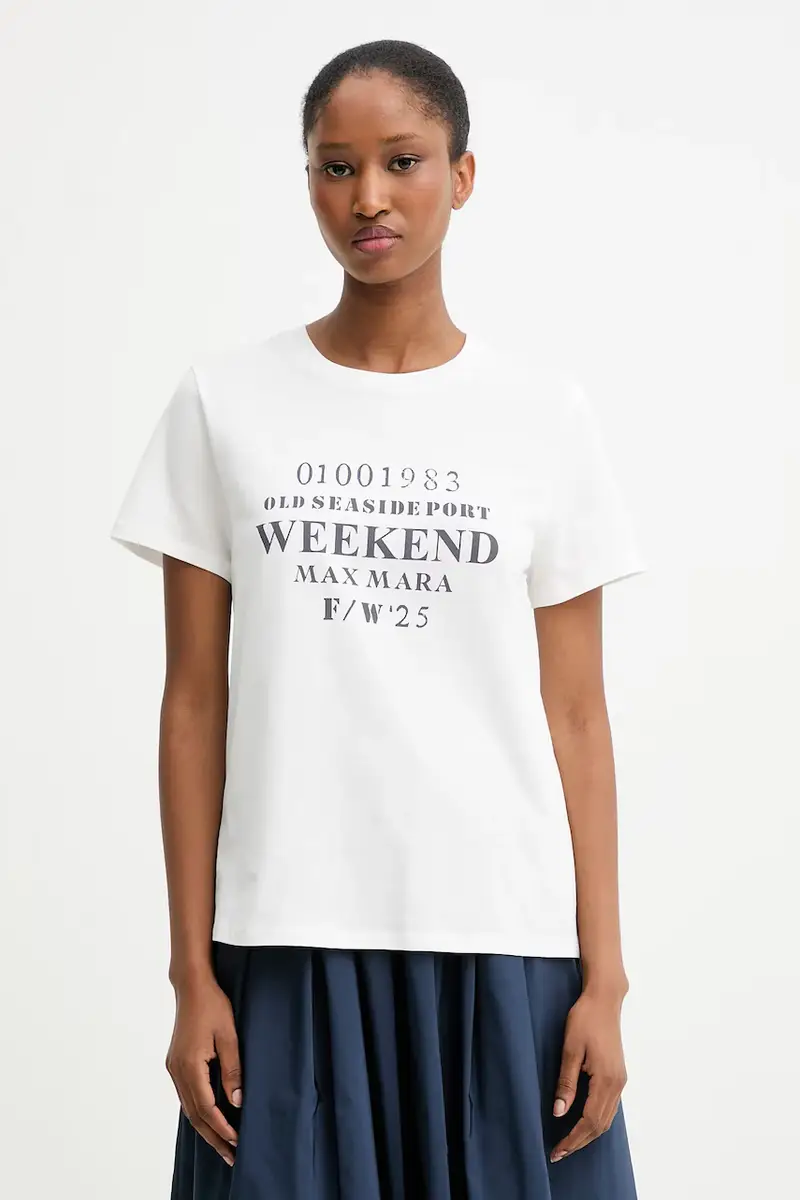 Weekend Max Mara T-shirt Donna Bianco 3840577
