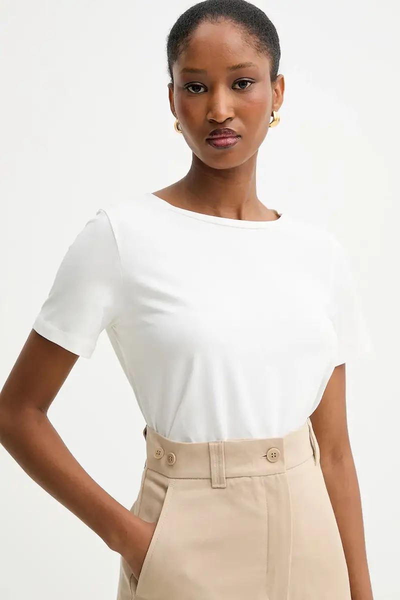 Weekend Max Mara T-shirt Donna Bianco 3840581 miniatura 4