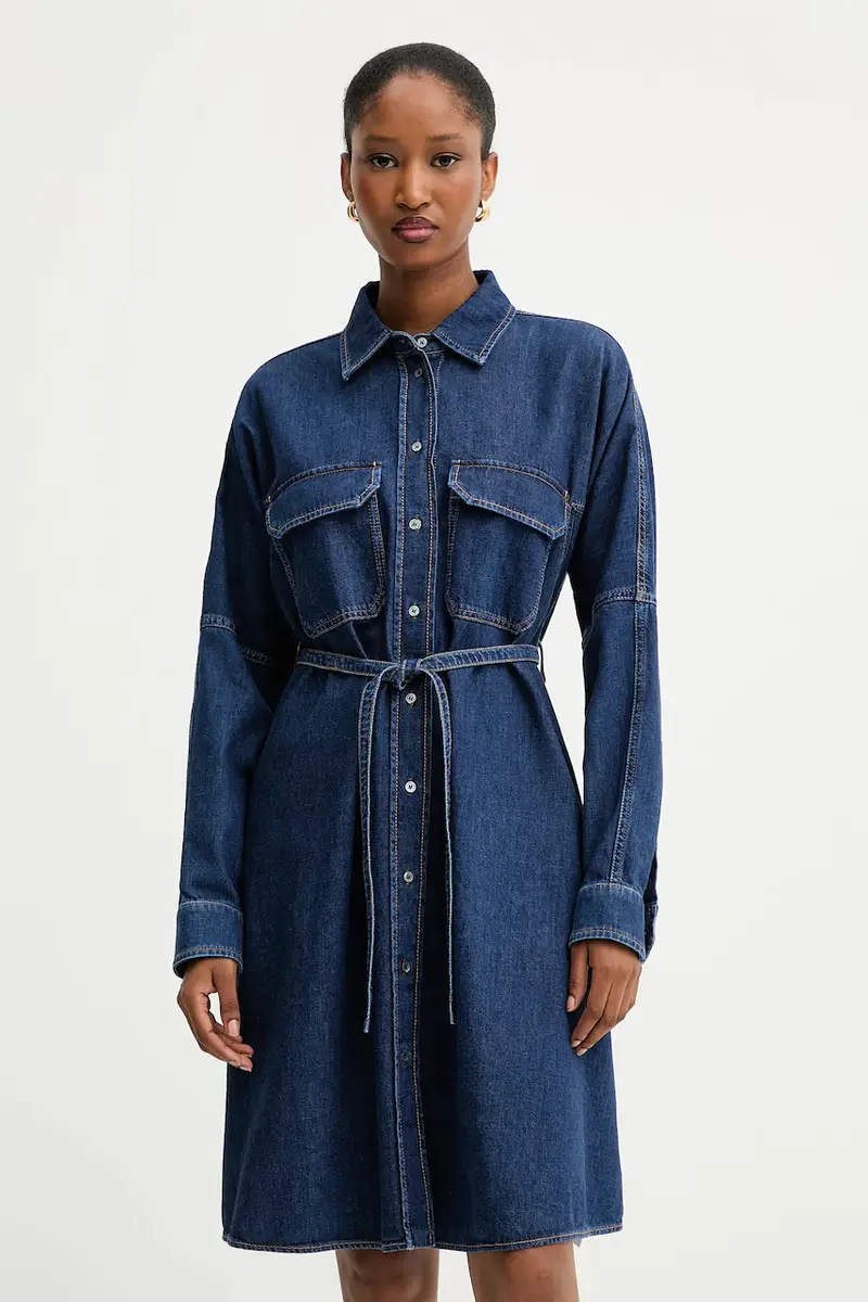 vestito di jeans BALENIO colore blu navy 2525226081600