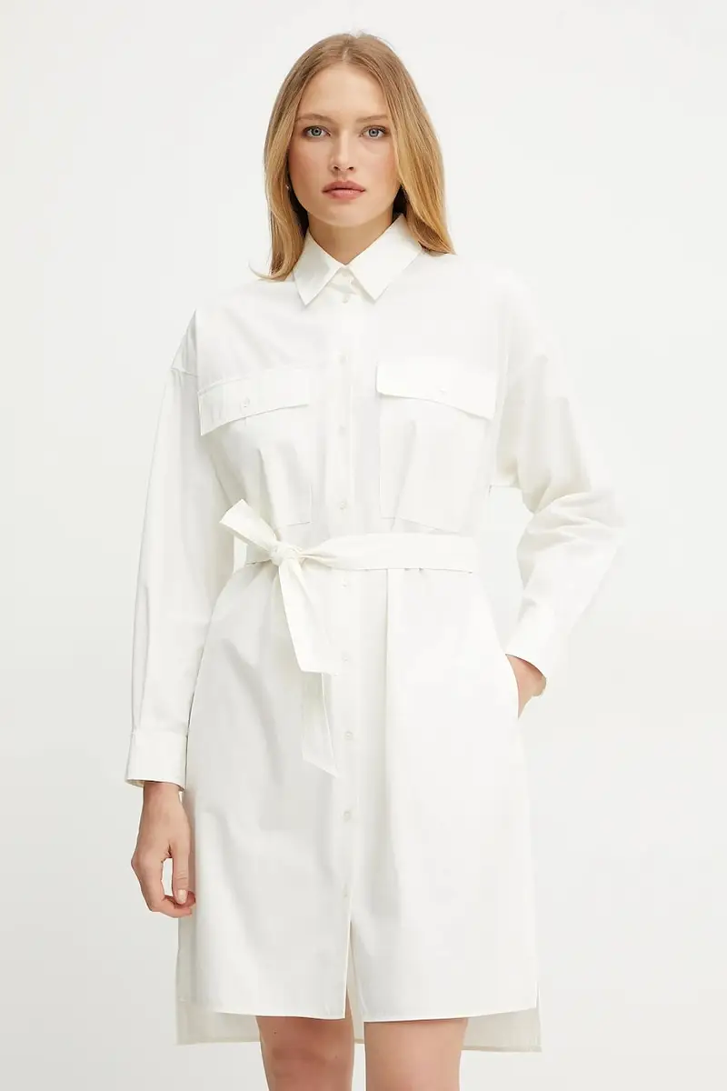 vestito in cotone colore beige 2515221082600