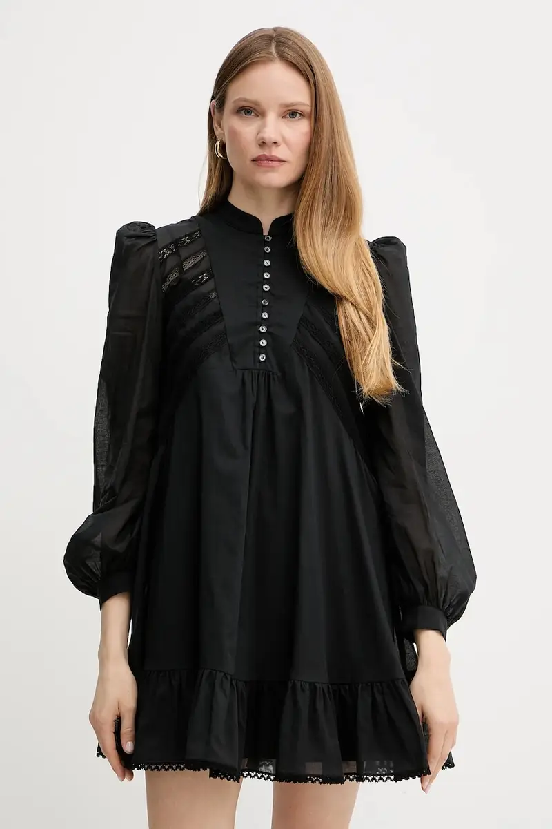 vestito in cotone colore nero 2515231023600