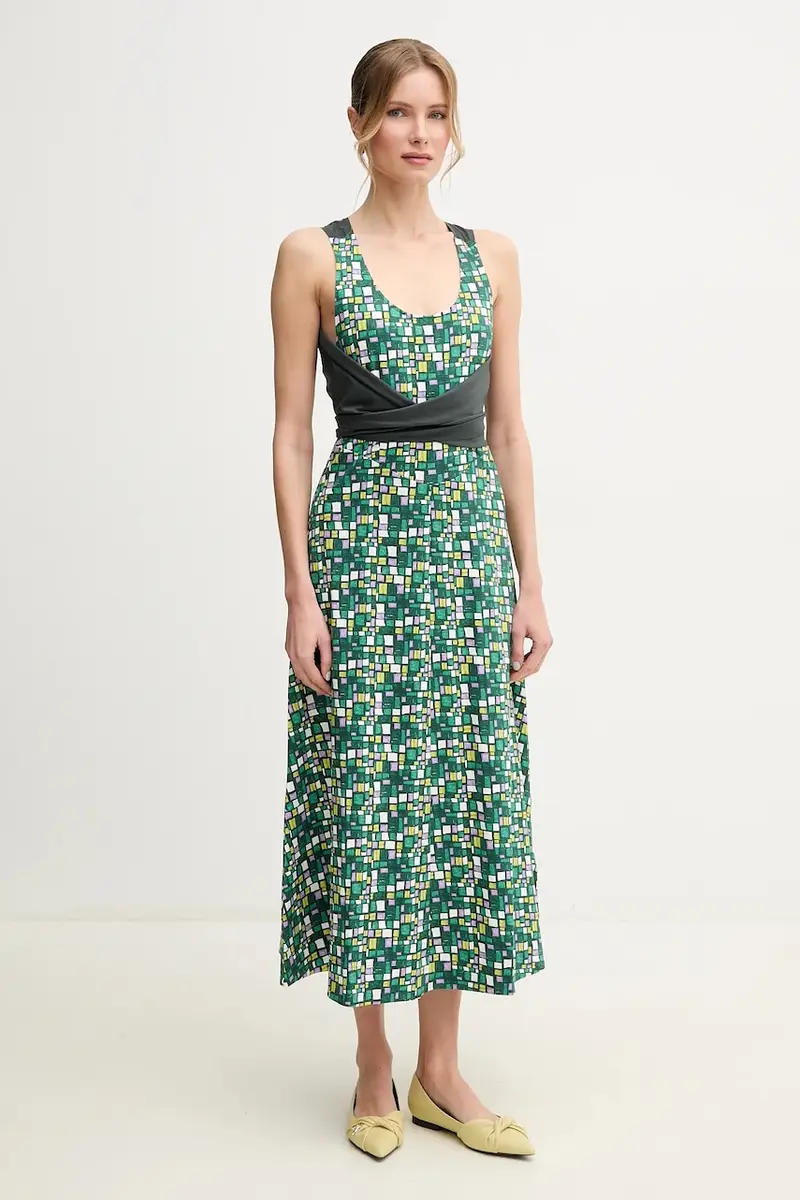 vestito in cotone colore verde 2515621016600