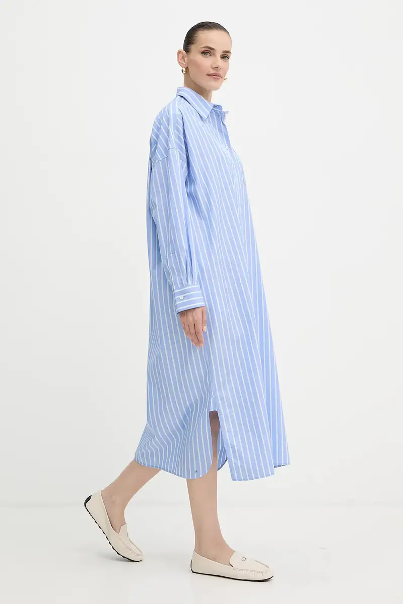 vestito in cotone MOLINA colore blu 2525226121600 miniatura 2