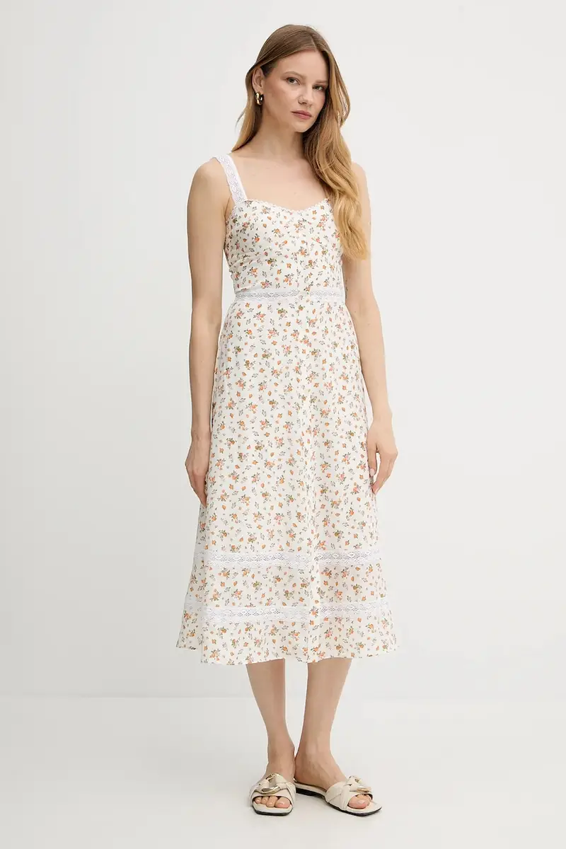 vestito in seta colore beige 2515221023600