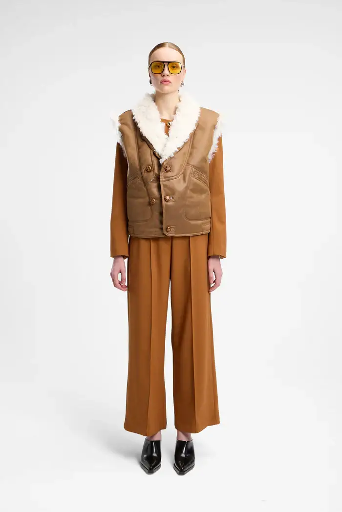 Eco-montone nocciola corto miniatura 2