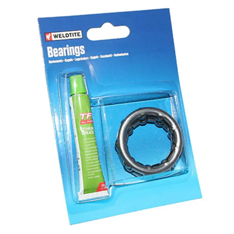 Coppia di gabbie per guarnitura bmx a 9 sfere con grasso Weldtite