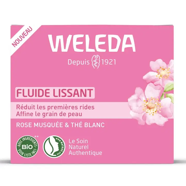 Fluido Lisciante Rosa Mosqueta & Tè Bianco BIO 40ML