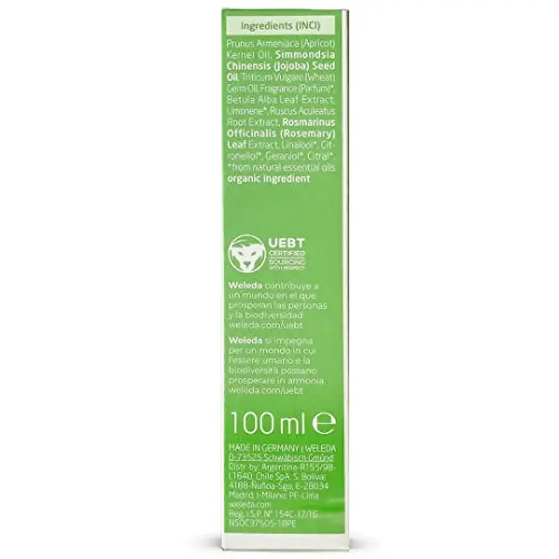 Weleda Olio Cellulite Betulla, trattamento degli inestetismi della cellulite a base di foglie di betulla bio per una pelle visibilmente più liscia e morbida (1X100 ml) miniatura 2