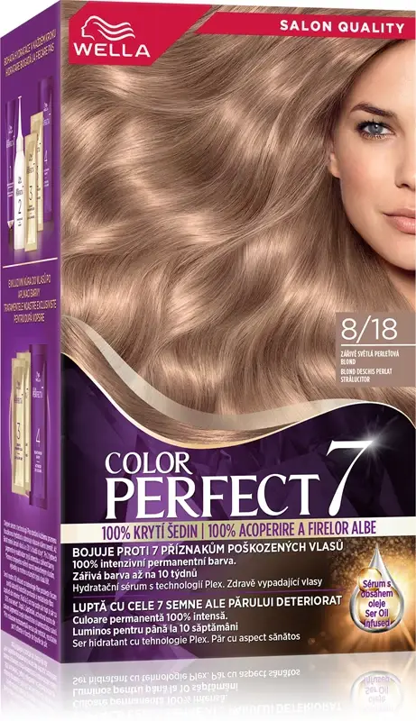Color Perfect tinta per capelli colore 8/18 Glow Light Pearl Blond