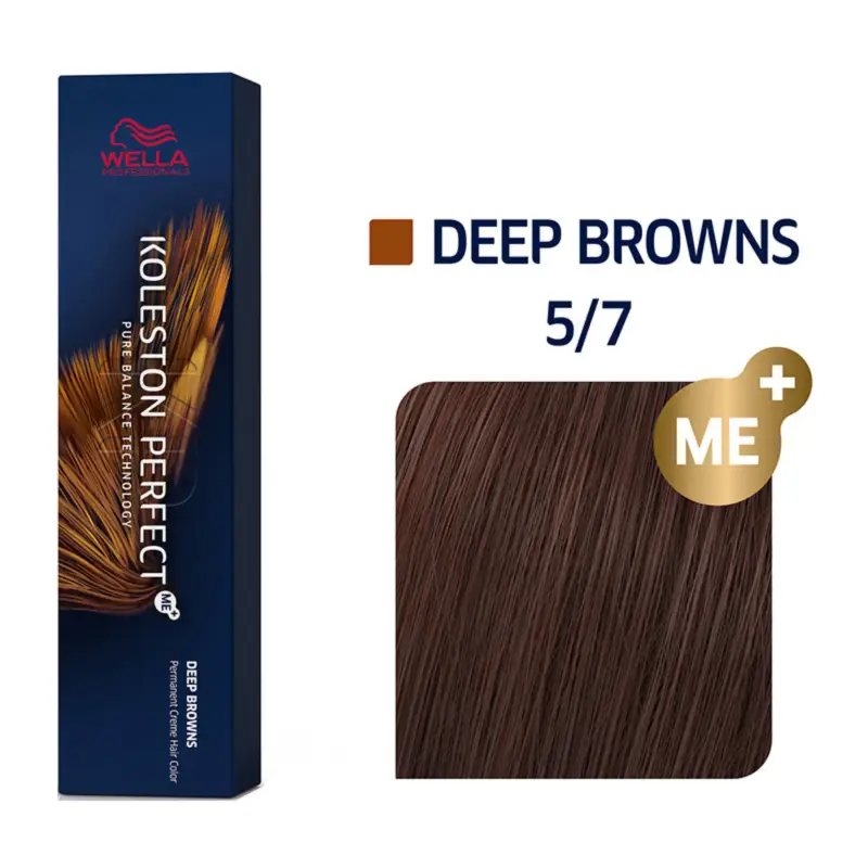 Koleston Perfect ME ™ Permanent Hair Color + Deep Browns 60 ml - Tonalità 5/7