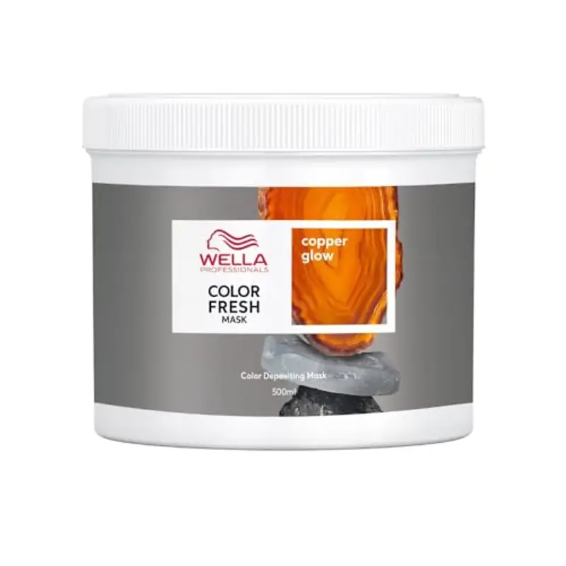 Wella Professionals COLOR FRESH MASKS Copper Glow Mask | Maschera Colorata Capelli, Tintura Semipermanente | Trattamento Rinfrescante Colore Temporaneo | Per Tutti i Tipi di Capelli, 500ml