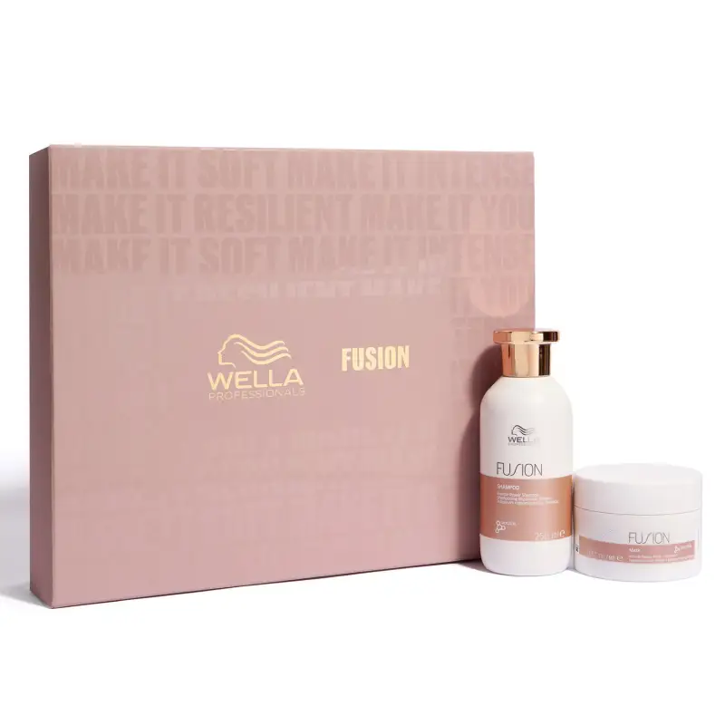 Fusion Fusion Cofanetto Natalizio - Shampoo e Maschera - Capelli fini, Cofanetto per capelli miniatura 2