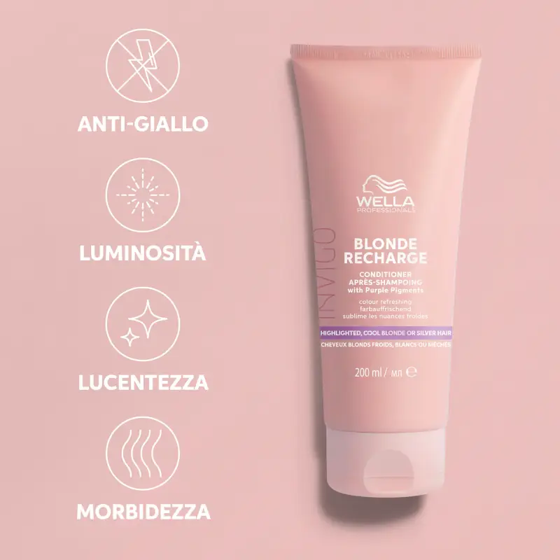 Invigo INVIGO BLONDE RECHARGE Cool Color Refreshing Conditioner - Capelli colorati miniatura 2