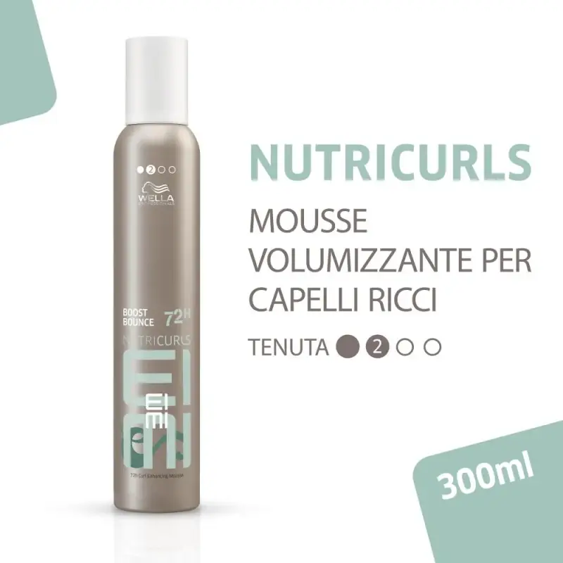 Nutricurls Nutricurls EIMI Nutri Boost Bounce - Mousse capelli, Schiuma capelli ricci, Capelli ricci miniatura 2