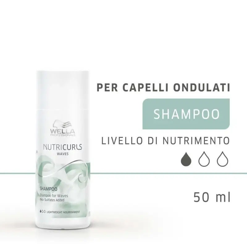 Nutricurls Nutricurls Shampoo Capelli Ondulati - Shampoo capelli ricci, Capelli ricci miniatura 2