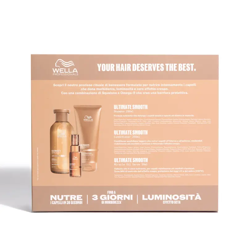 Ultimate Smooth Ultimate Smooth Cofanetto Natalizio - Shampoo, Balsamo e Miracle Oil Serum - Capelli secchi, Cofanetto per capell miniatura 3