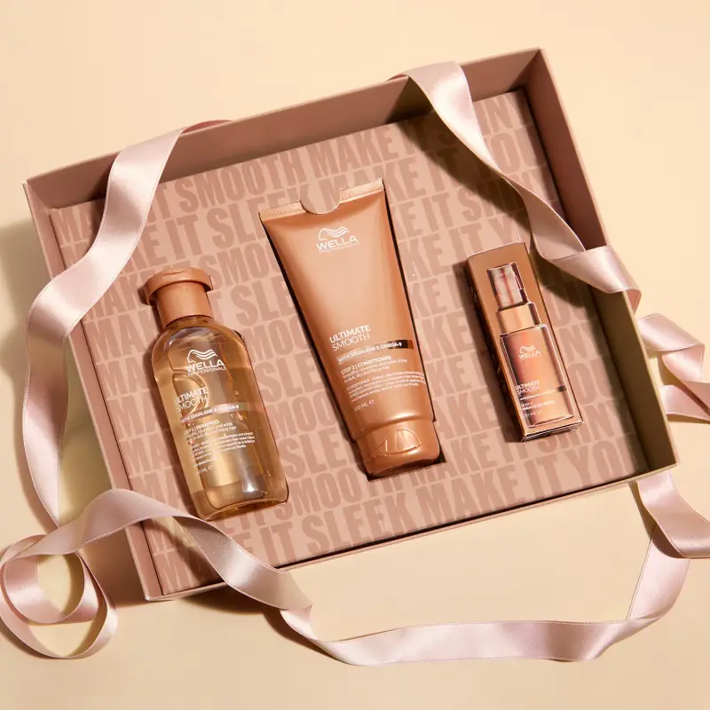 Ultimate Smooth Ultimate Smooth Cofanetto Natalizio - Shampoo, Balsamo e Miracle Oil Serum - Capelli secchi, Cofanetto per capell miniatura 5