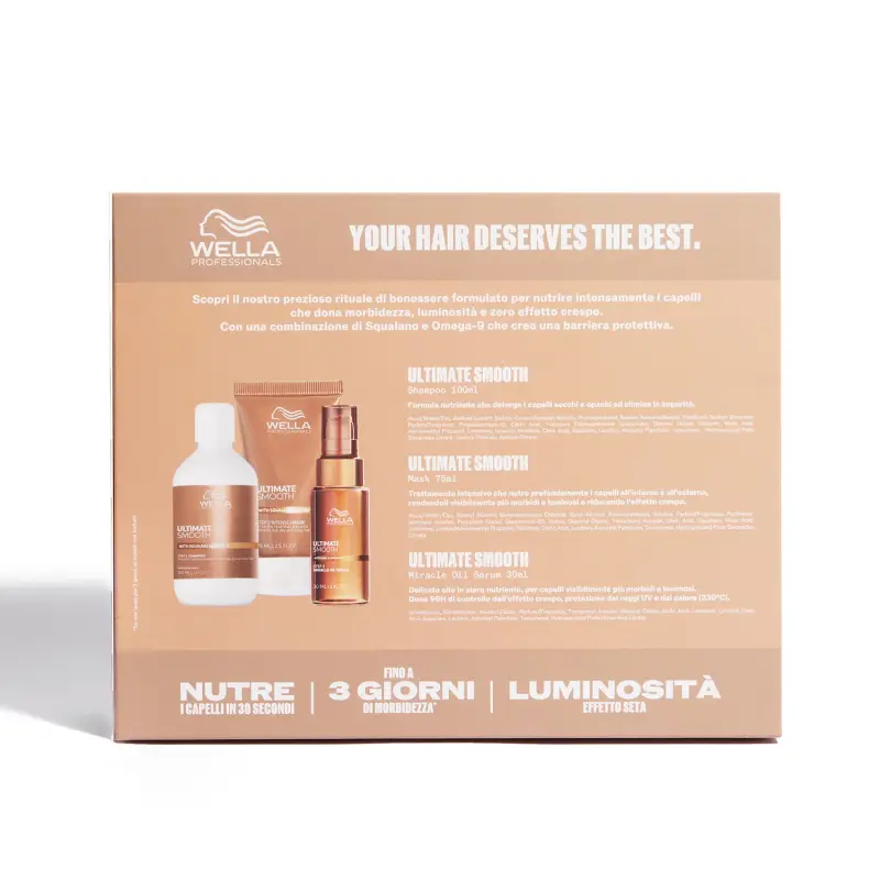 Ultimate Smooth Ultimate Smooth Cofanetto Natalizio - Shampoo, Maschera e Miracle Oil Serum - Capelli secchi, Cofanetto per capel miniatura 3