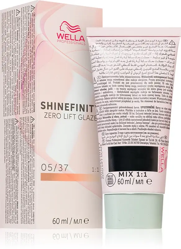 Shinefinity Zero Lift Glaze Tintura per capelli inglese 60ml 05/37 | Marrone dorato marrone chiaro