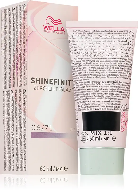 Shinefinity Zero Lift Glaze Tintura per capelli inglese 60ml 06/71 | Biondo cenere castano scuro