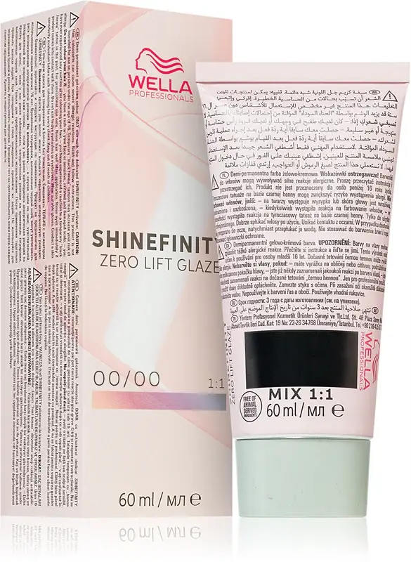 Tintura per capelli Wella Shinefinity Zero Lift Glaze Angielski 60ml 00/00 | Chiaro