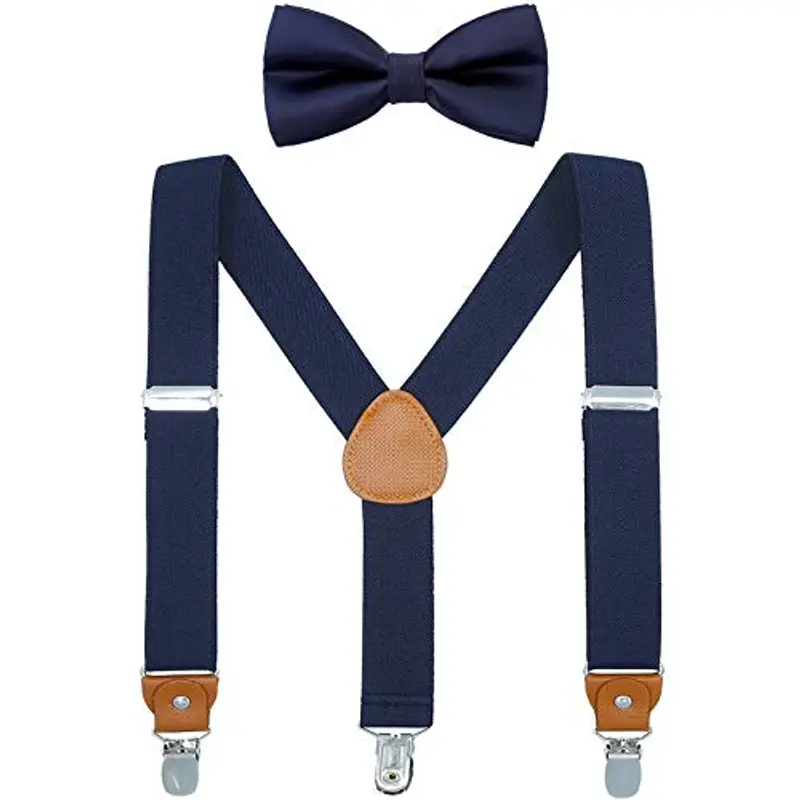WELROG Bambino Bretella Cravatta a farfalla - Sospensione regolabile di forma con Seta Cravatte per le ragazze dei