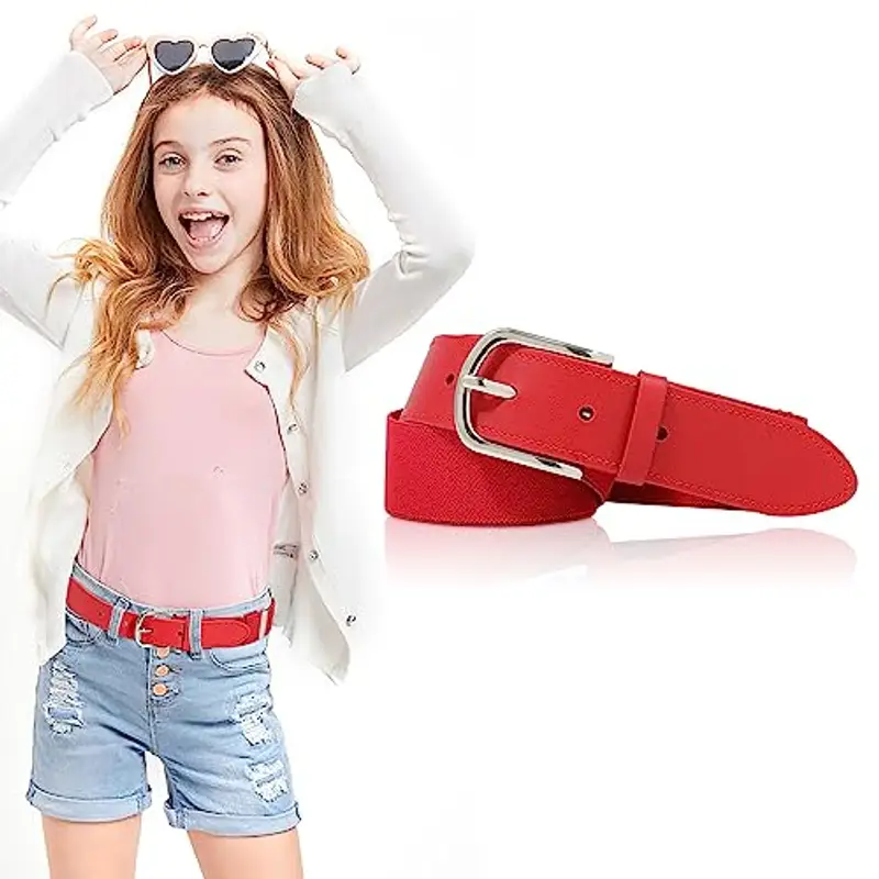 WELROG Cintura Elastica per Bambini - Cintura Regolabile per Bambini Cintura Elastica per Ragazzi e Ragazze Cintura