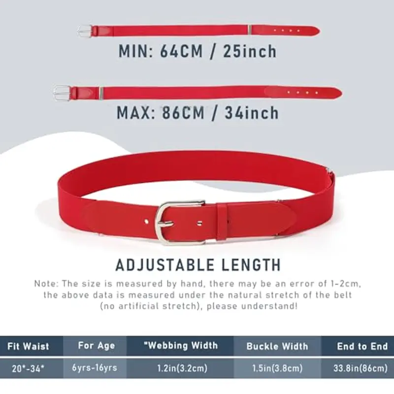 WELROG Cintura Elastica per Bambini - Cintura Regolabile per Bambini Cintura Elastica per Ragazzi e Ragazze Cintura miniatura 3