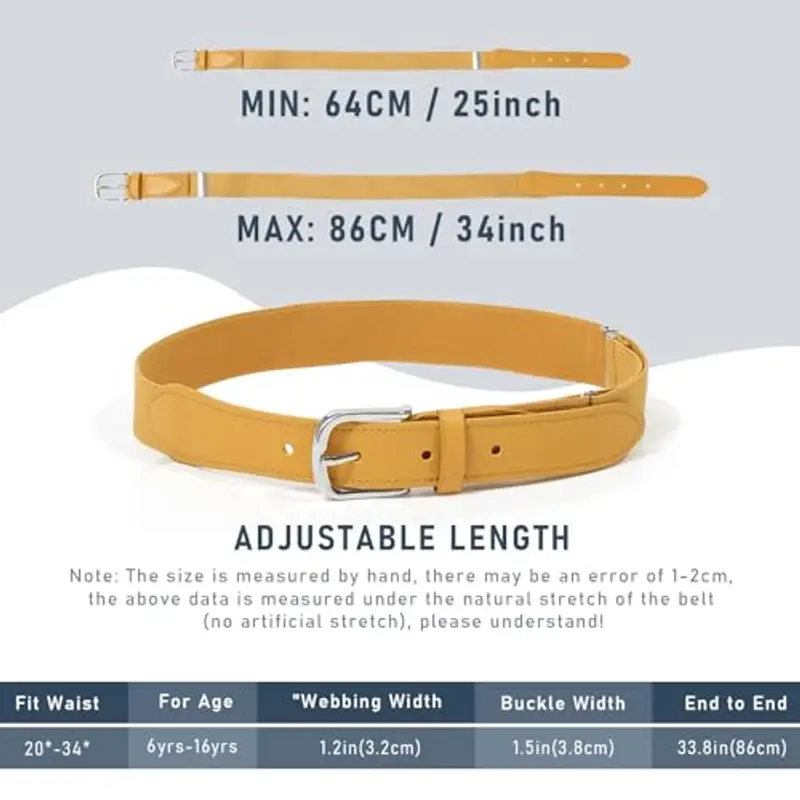 WELROG Cintura Elastica per Bambini - Cintura Regolabile per Bambini Cintura Elastica per Ragazzi e Ragazze Cintura miniatura 3