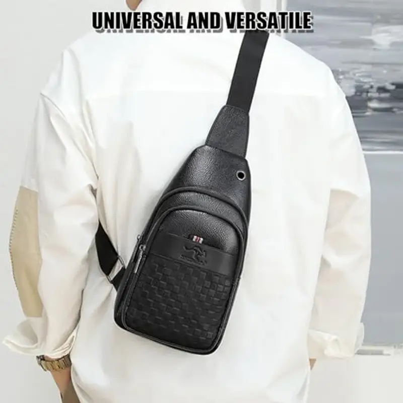 Wenbones Borsa a tracolla Uomo Nero 2420252 miniatura 2