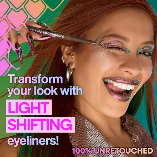 Wet n Wild Chameleon Chrome Eyeliner Impermeabile e Retraibile, Pigmenti Iridescenti, Riflettono la luce per un Cambio miniatura 2